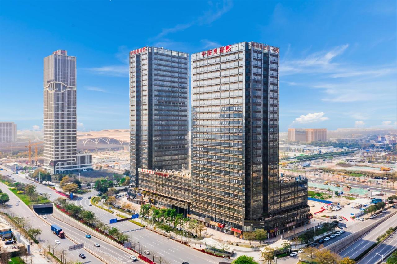 April Fair Duplex Apartment Guangzhou South Railway Station Ao Yuan Yue Shi Dai Branch Extérieur photo