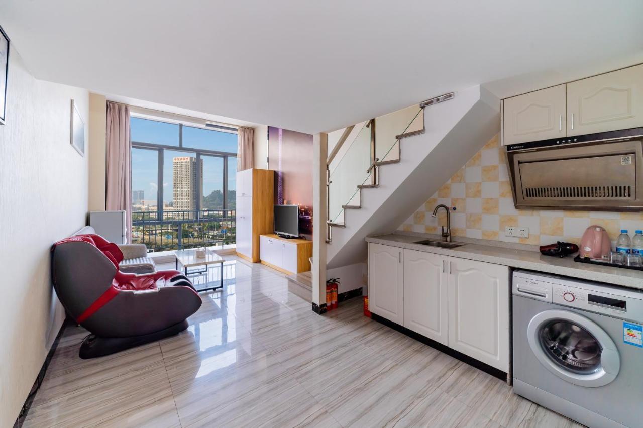 April Fair Duplex Apartment Guangzhou South Railway Station Ao Yuan Yue Shi Dai Branch Extérieur photo