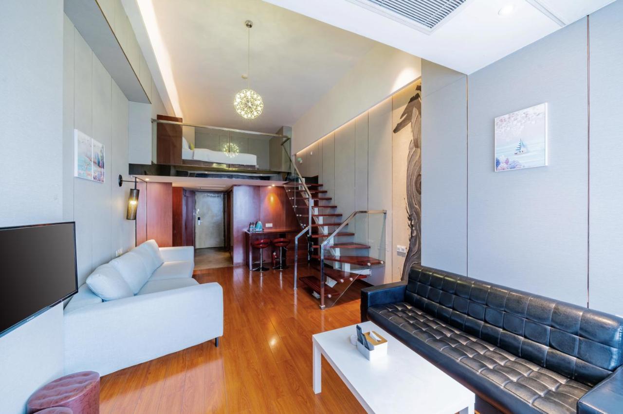 April Fair Duplex Apartment Guangzhou South Railway Station Ao Yuan Yue Shi Dai Branch Extérieur photo