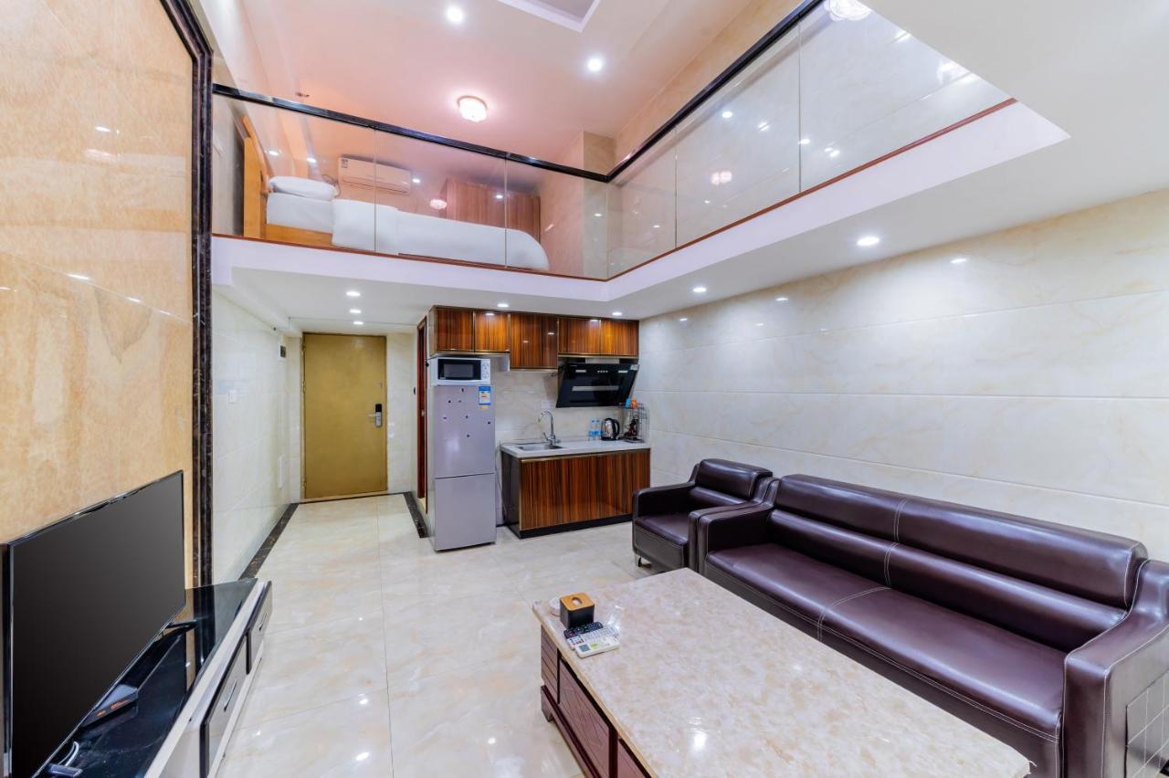 April Fair Duplex Apartment Guangzhou South Railway Station Ao Yuan Yue Shi Dai Branch Extérieur photo