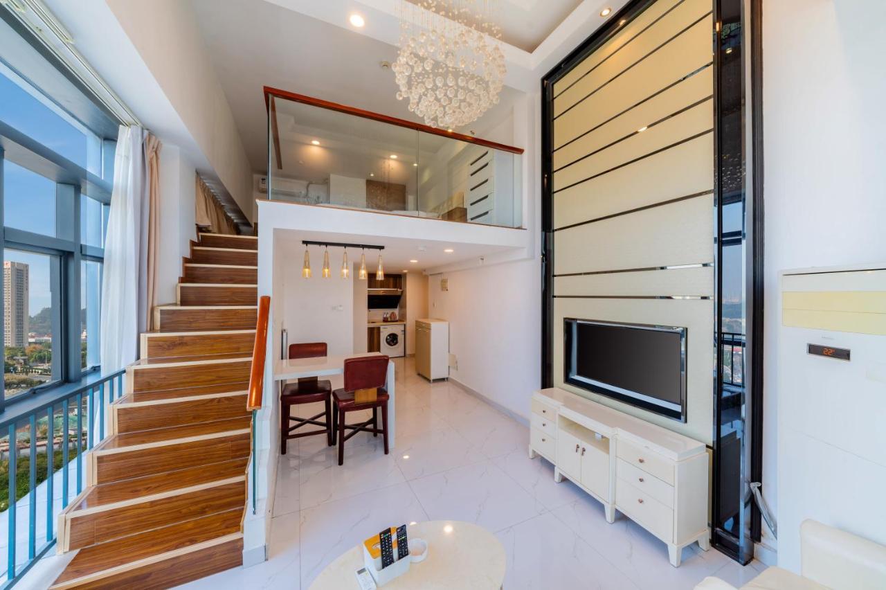 April Fair Duplex Apartment Guangzhou South Railway Station Ao Yuan Yue Shi Dai Branch Extérieur photo