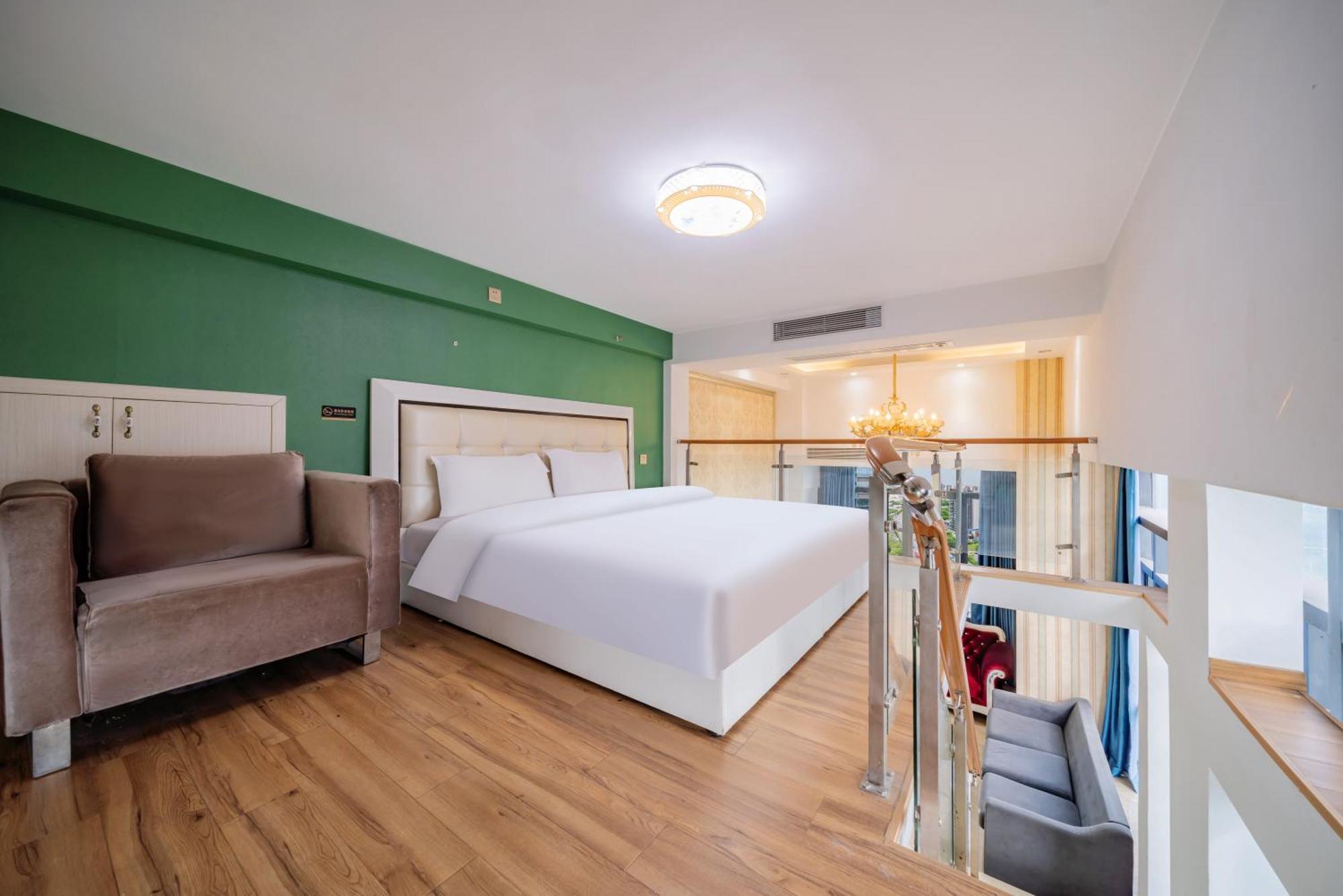 April Fair Duplex Apartment Guangzhou South Railway Station Ao Yuan Yue Shi Dai Branch Extérieur photo