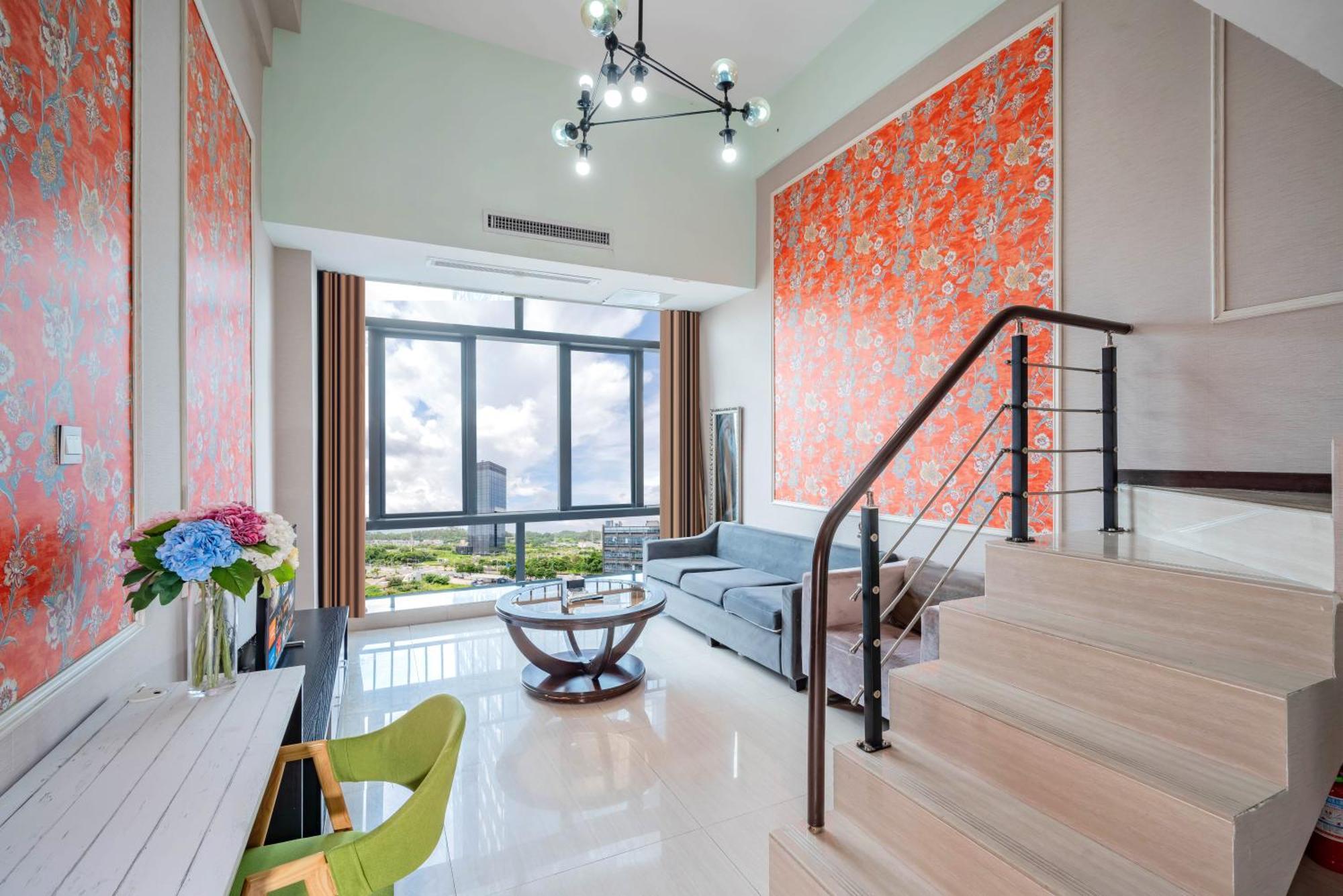 April Fair Duplex Apartment Guangzhou South Railway Station Ao Yuan Yue Shi Dai Branch Extérieur photo