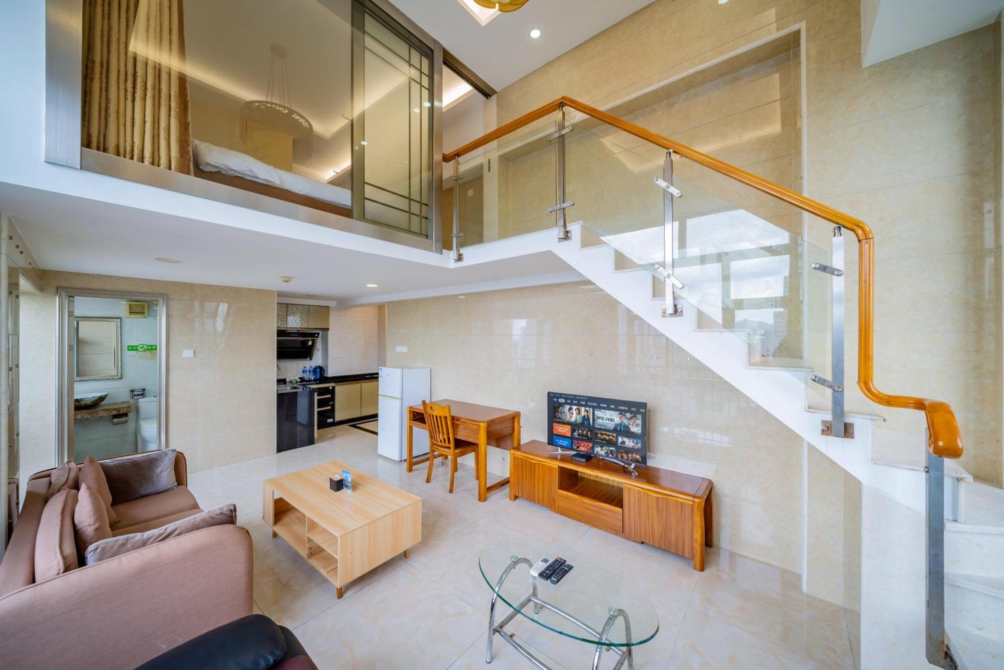 April Fair Duplex Apartment Guangzhou South Railway Station Ao Yuan Yue Shi Dai Branch Extérieur photo
