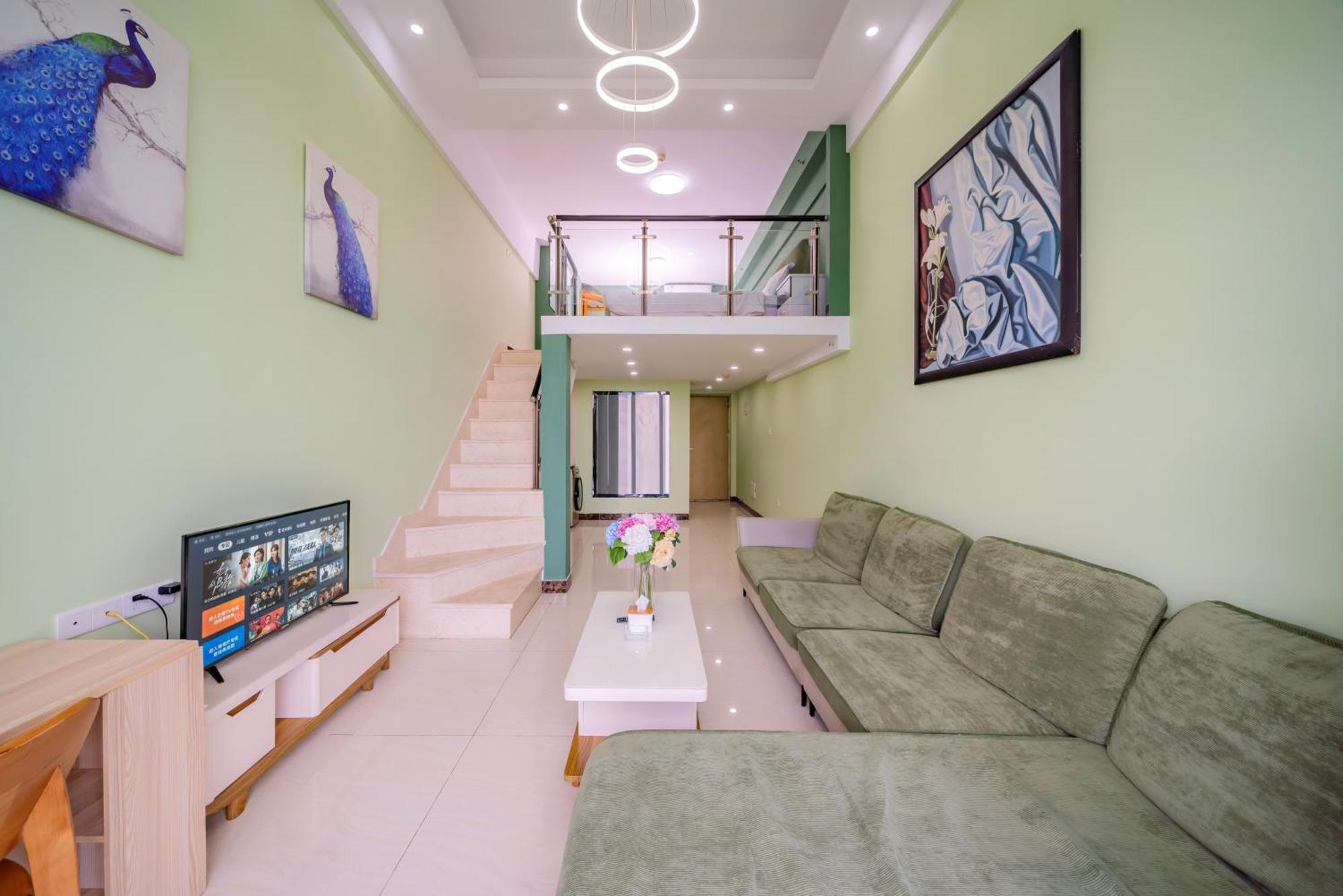 April Fair Duplex Apartment Guangzhou South Railway Station Ao Yuan Yue Shi Dai Branch Extérieur photo