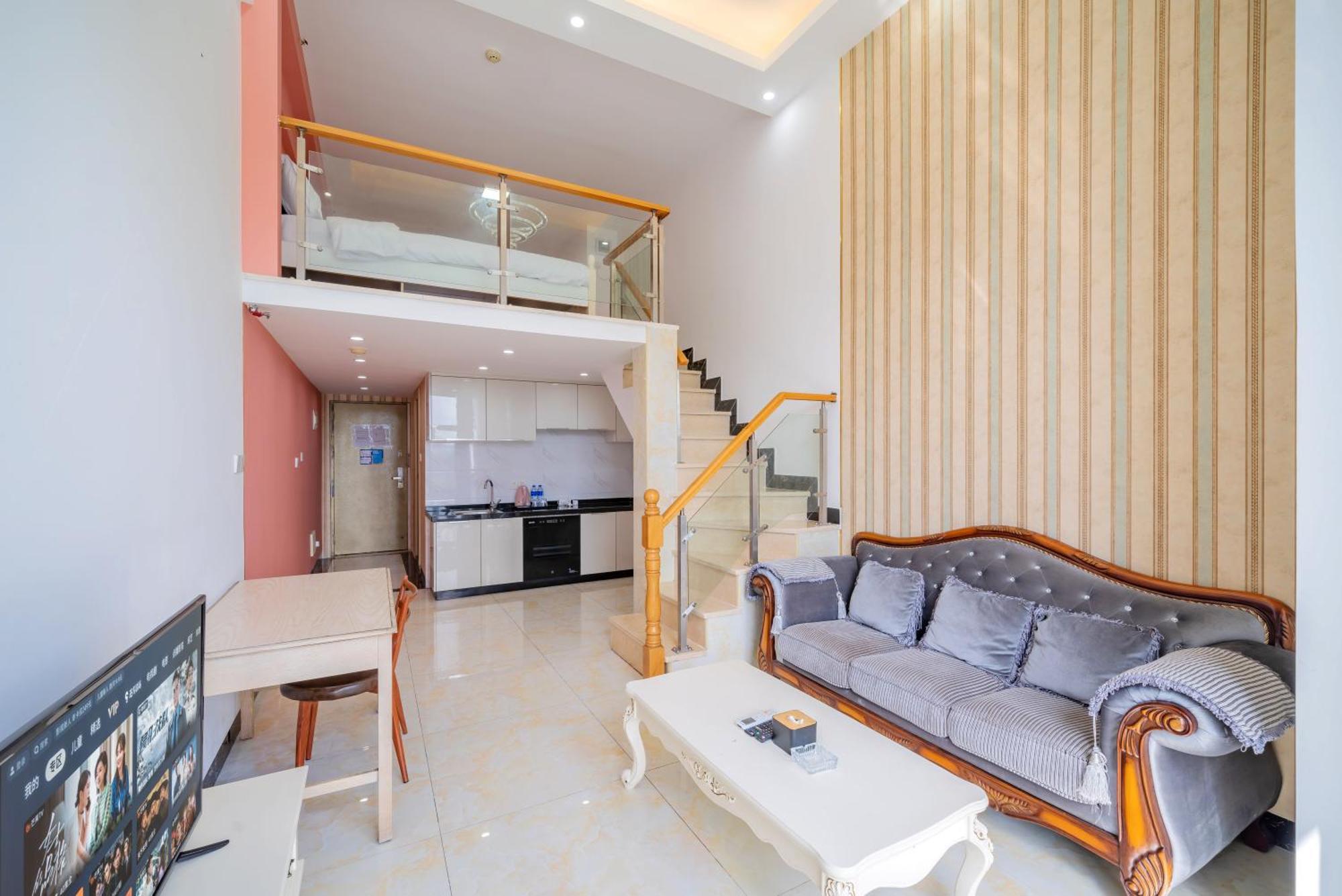 April Fair Duplex Apartment Guangzhou South Railway Station Ao Yuan Yue Shi Dai Branch Extérieur photo