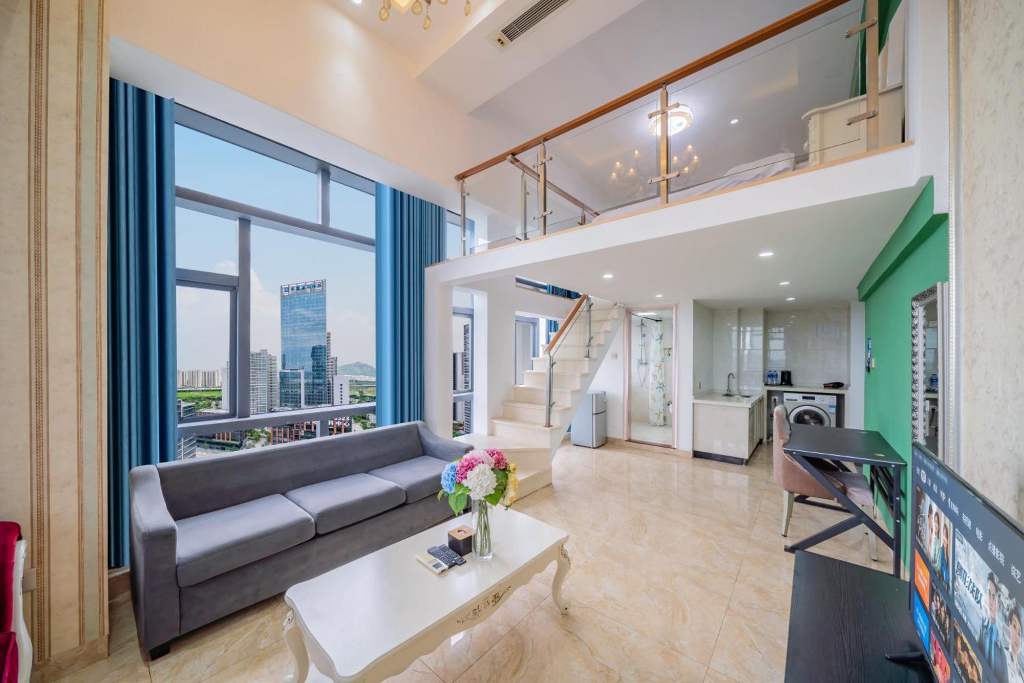 April Fair Duplex Apartment Guangzhou South Railway Station Ao Yuan Yue Shi Dai Branch Extérieur photo