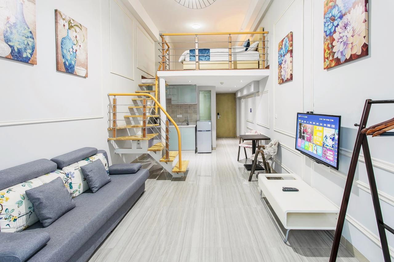 April Fair Duplex Apartment Guangzhou South Railway Station Ao Yuan Yue Shi Dai Branch Extérieur photo