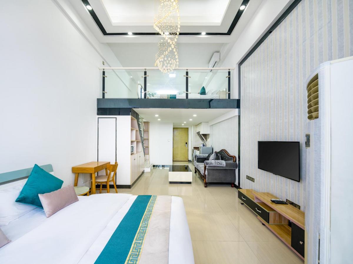 April Fair Duplex Apartment Guangzhou South Railway Station Ao Yuan Yue Shi Dai Branch Extérieur photo