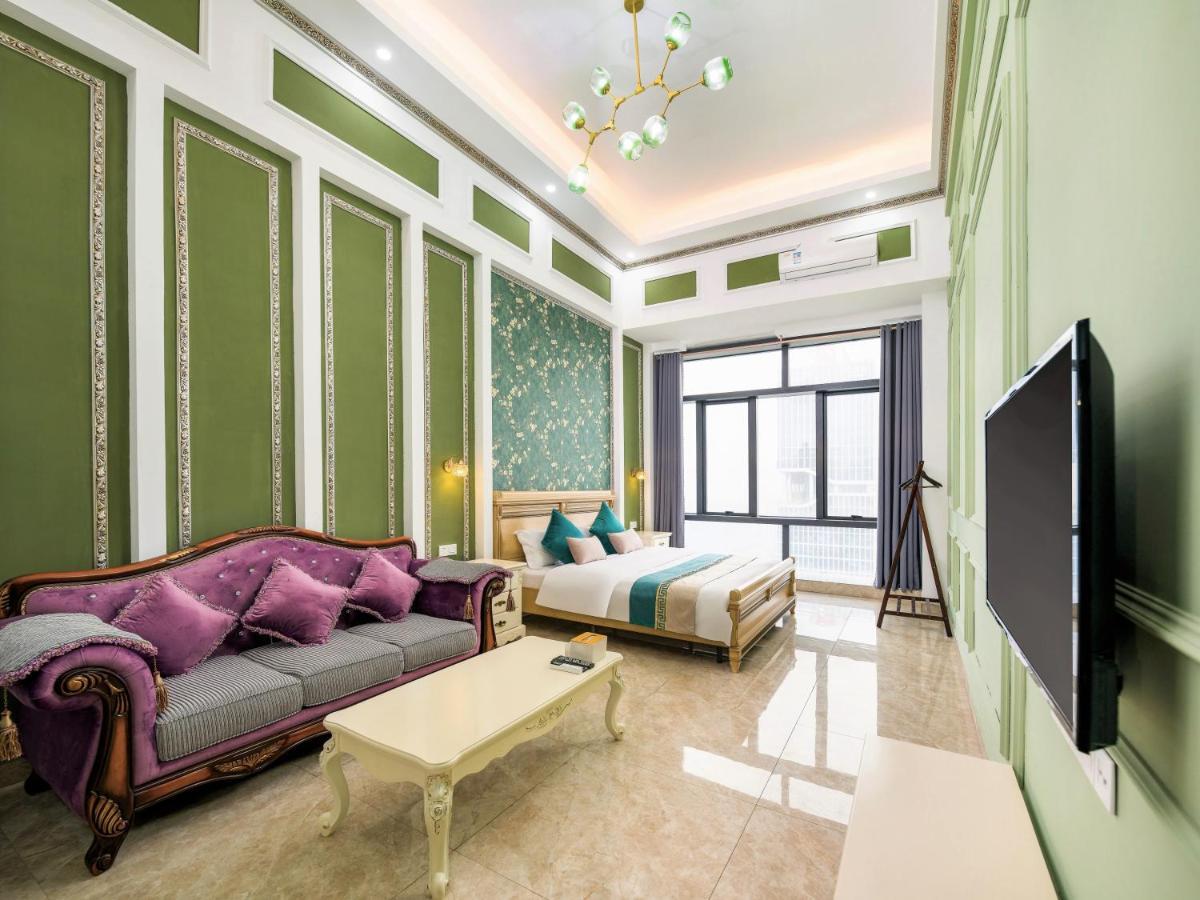 April Fair Duplex Apartment Guangzhou South Railway Station Ao Yuan Yue Shi Dai Branch Extérieur photo