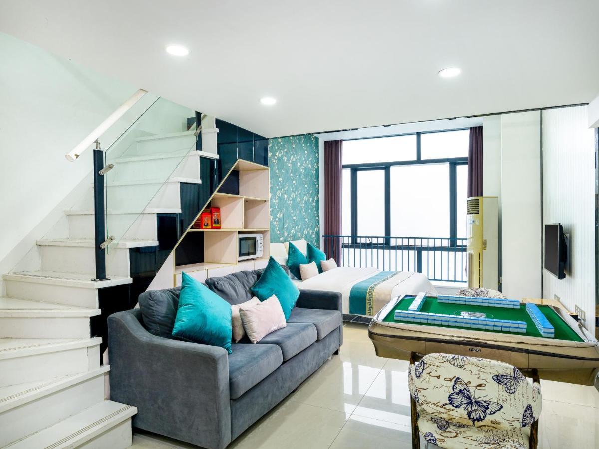April Fair Duplex Apartment Guangzhou South Railway Station Ao Yuan Yue Shi Dai Branch Extérieur photo